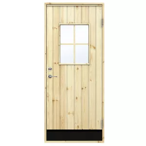 Swedoor I30G Glas Obehandlad Furu Kallförrådsdörr