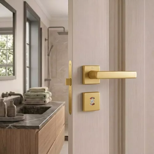 Swedoor Interior Door Handle Dallas Bronze With WC Knob