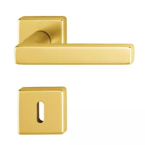 Swedoor Indoor Door Handle Dallas Gold With Key Plate