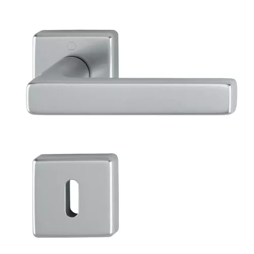 Swedoor Interior Door Handle Dallas Stainless Steel With Key Plate