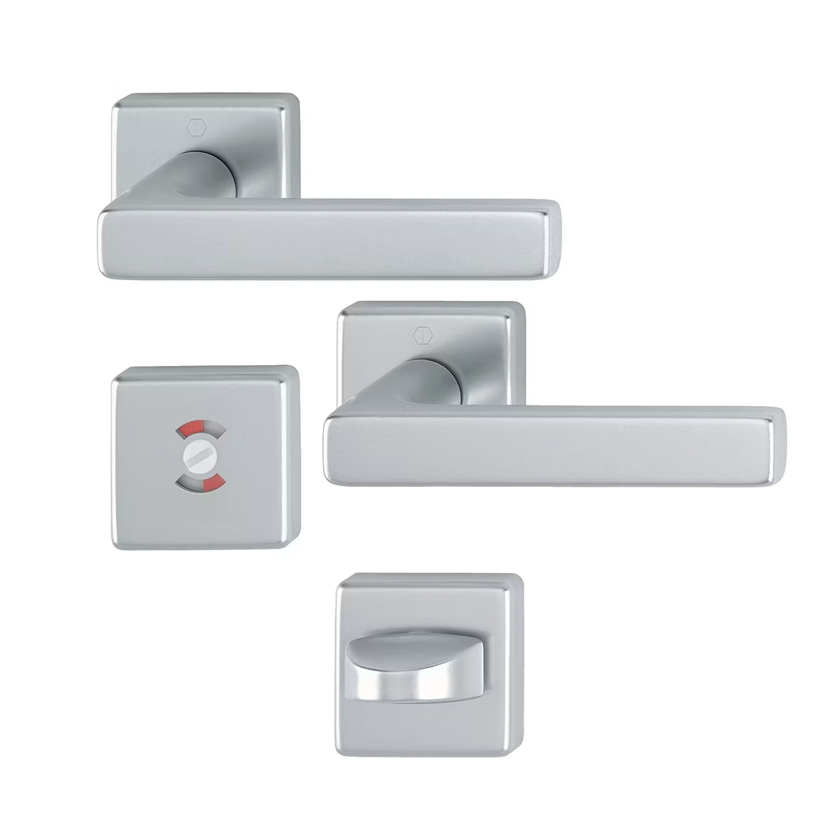 Swedoor Interior Door Handle Dallas Stainless Steel With WC Knob