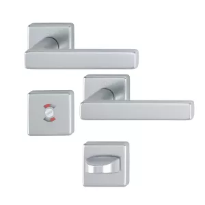 Swedoor Interior Door Handle Dallas Stainless Steel With WC Knob