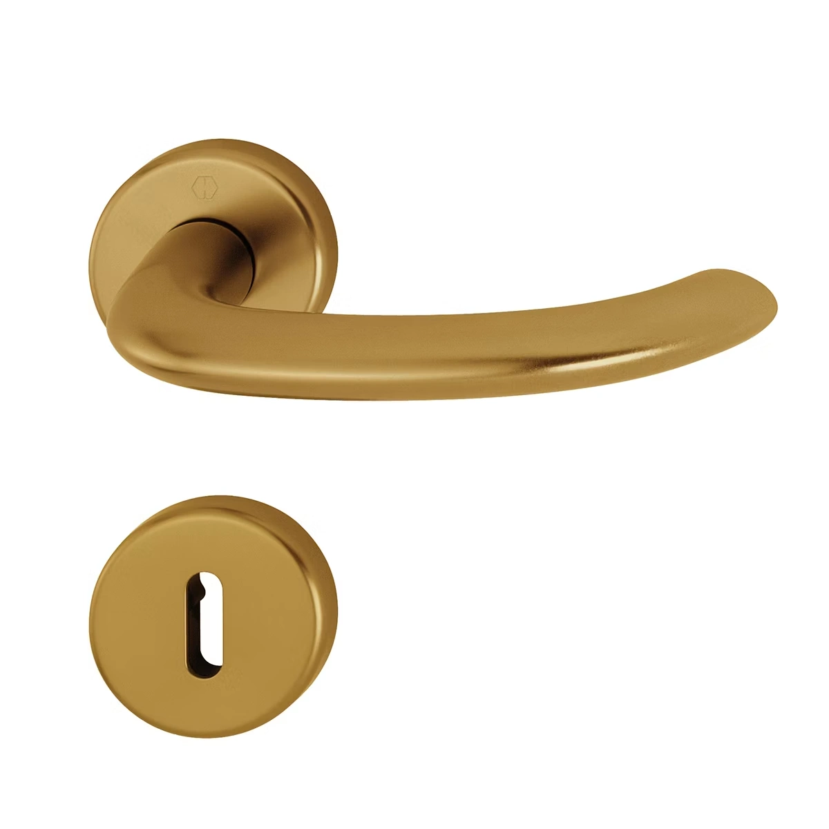 Swedoor Interior Door Handle Marseille Bronze With Key Plate