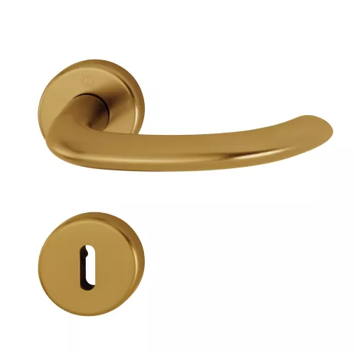 Swedoor Interior Door Handle Marseille Bronze With Key Plate