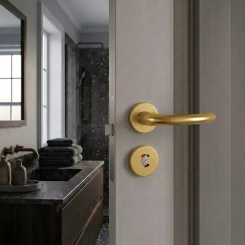 Swedoor Interior Door Handle Marseille Bronze With WC Knob
