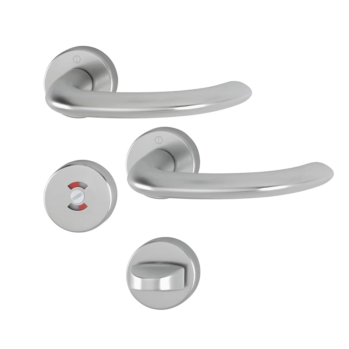 Swedoor Interior Door Handle Marseille Stainless Steel With WC Knob