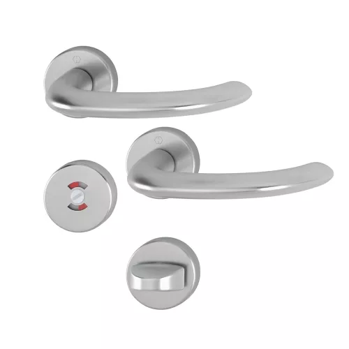 Swedoor Interior Door Handle Marseille Stainless Steel With WC Knob