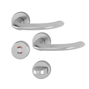 Swedoor Interior Door Handle Marseille Stainless Steel With WC Knob