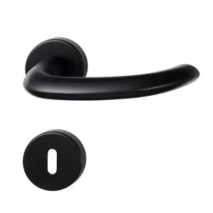 Swedoor Interior Door Handle Marseille Black With Key Plate