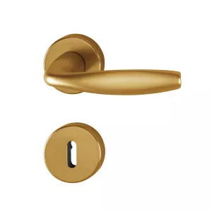 Swedoor Interior Door Handle New York Bronze With Key Plate