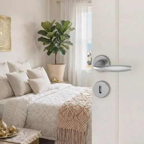 Swedoor Interior Door Handle New York Stainless Steel With Key Plate