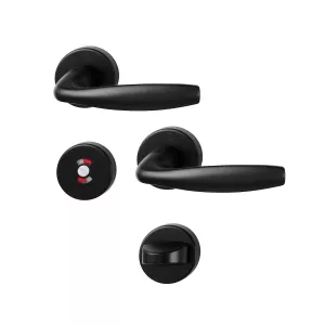 Swedoor Interior Door Handle New York Black With WC Knob