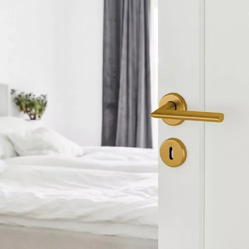 Swedoor Stockholm Bronze Interior Door Handle With Key Plate