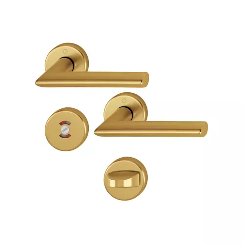 Swedoor Interior Door Handle Stockholm Bronze With Toilet Lock