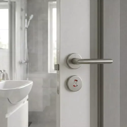 Swedoor Stockholm Interior Door Handle Stainless Steel With Toilet Lock