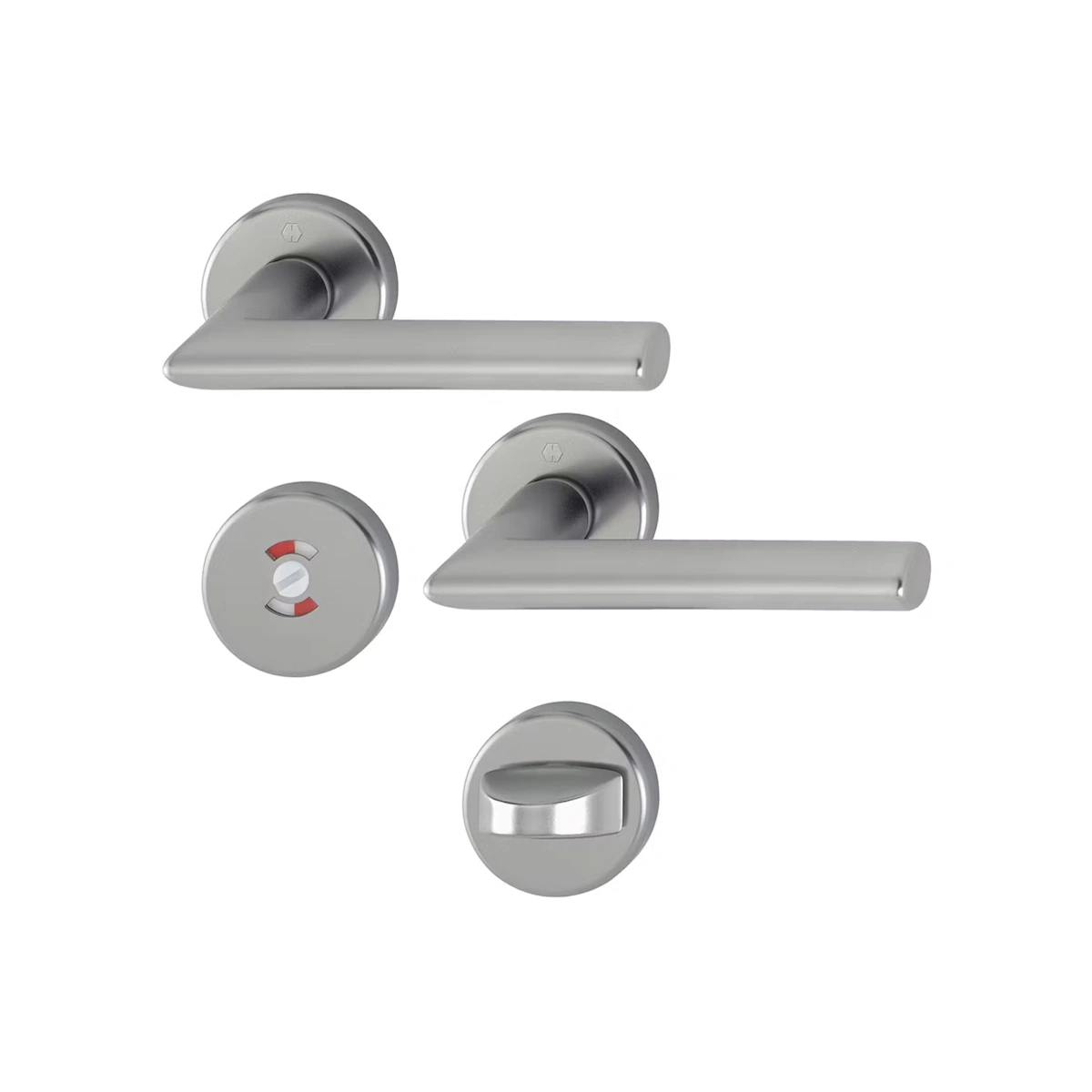 Swedoor Stockholm Interior Door Handle Stainless Steel With Toilet Lock