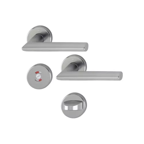 Swedoor Stockholm Interior Door Handle Stainless Steel With Toilet Lock