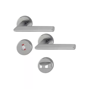Swedoor Stockholm Interior Door Handle Stainless Steel With Toilet Lock