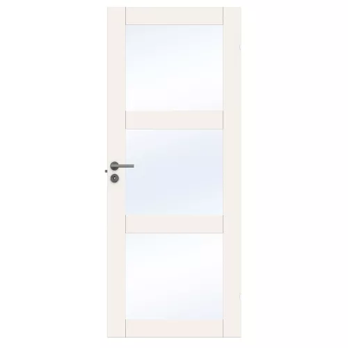 Swedoor Purity GW03L White NCS-S 0502-Y Interior Door With Clear Glass