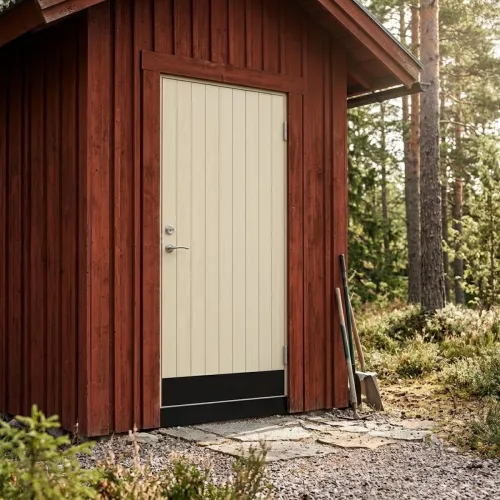 Swedoor Sälen Ubehandlet Birkekrydsfiner Varmdør Med Sparkeplade