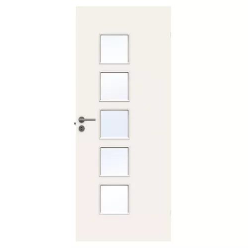 Swedoor Stable Effect Q505 Vit NCS-S 0502-Y Innerdörr Med Klarglas