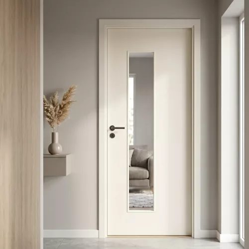 Swedoor Stabil Effekt Q510 Hvid NCS-S 0502-Y Indvendig Dør Med Klart Glas