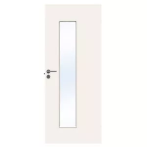 Swedoor Stable Effect Q510 Vit NCS-S 0502-Y Innerdörr Med Klarglas (Med Tillval)