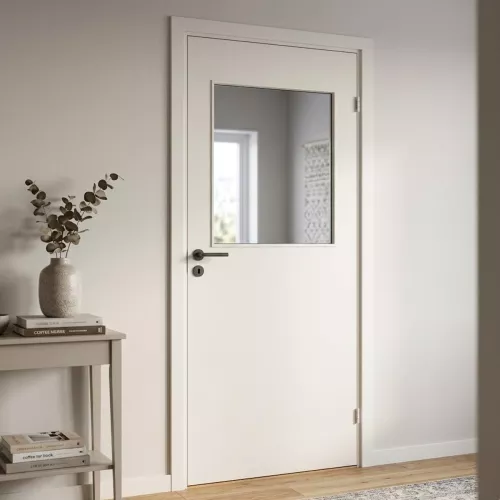 Swedoor Stable G21 Hvid NCS-S 0502-Y Indvendig Dør Med Klart Glas