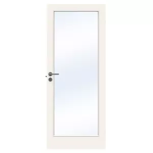 Swedoor Stable GW1 Vit NCS-S 0502-Y Innerdörr Med Klarglas (Med Tillval)