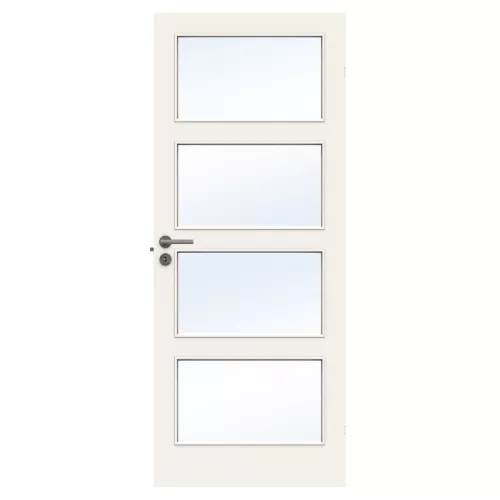 Swedoor Stable GW4 Vit NCS-S 0502-Y Innerdörr Med Klarglas