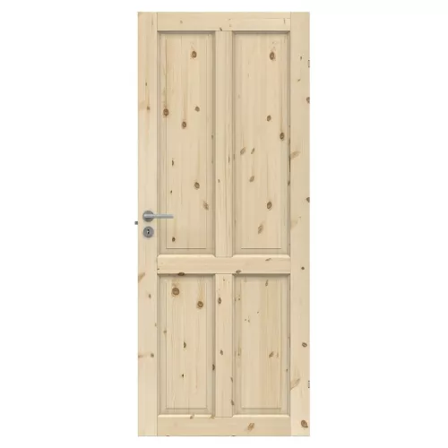 Swedoor Tradition 04 Allmoge Obehandlad Massiv Furu Innerdörr