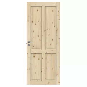 Swedoor Tradition 04 Allmoge Obehandlad Massiv Furu Innerdörr (Med Tillval)