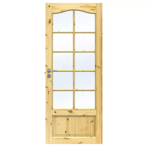Swedoor Tradition SP10B Allmoge Klarlackad Massiv Furu Innerdörr Med Klarglas