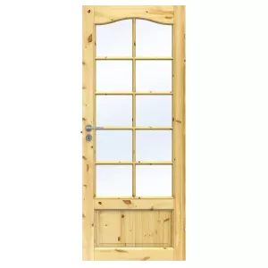 Swedoor Tradition SP10B Allmoge Klarlackad Massiv Furu Innerdörr Med Klarglas (Med Tillval)
