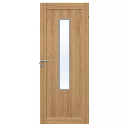 Swedoor Unique 01L GWA 1120 Oak Interior Door With Clear Glass