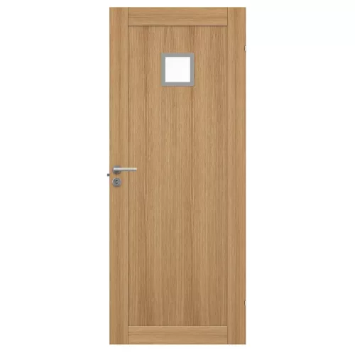 Swedoor Unique 01L GWA 120 Oak Interior Door With Clear Glass