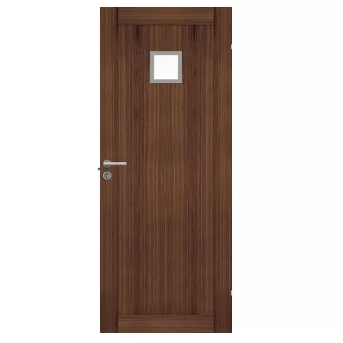 Swedoor Unique 01L GWA 120 Walnut Interior Door With Clear Glass