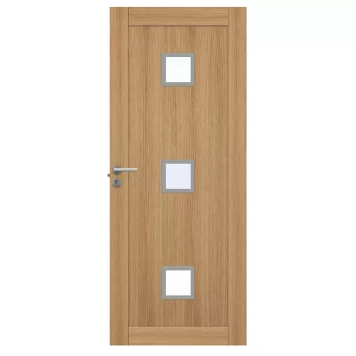 Swedoor Unique 01L GWA 320 Oak Interior Door With Clear Glass