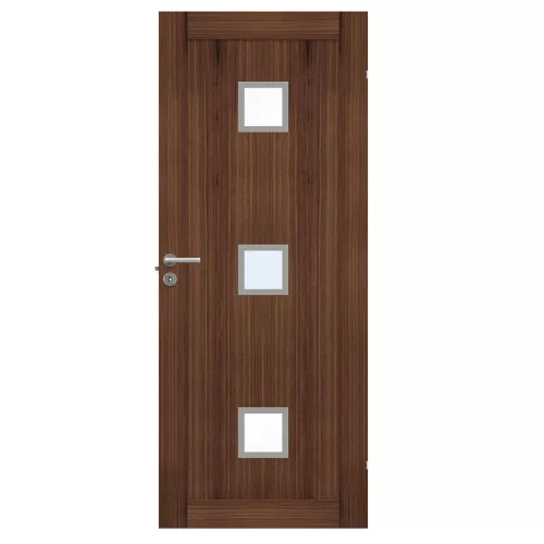 Swedoor Unique 01L GWA 320 Walnut Interior Door With Clear Glass