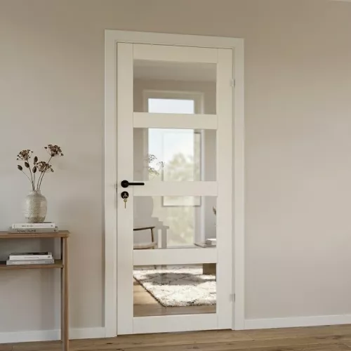 Swedoor Unique GW04L White NCS-S 0502-Y Interior Door