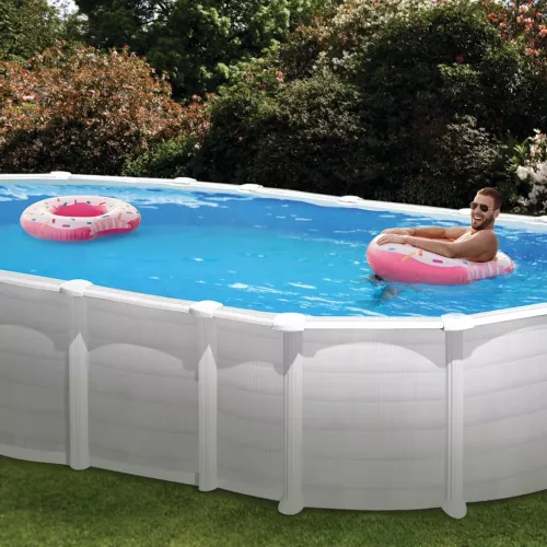 Swim & Fun Basic Pool Oval 610x375x132cm White