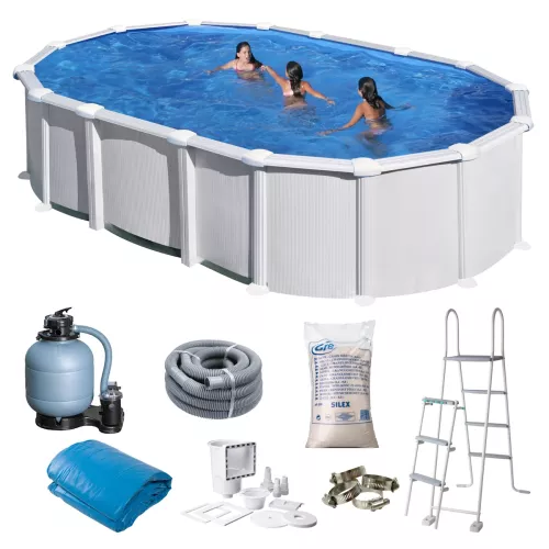 Swim & Fun Basic Pool Oval 610x375x132cm White