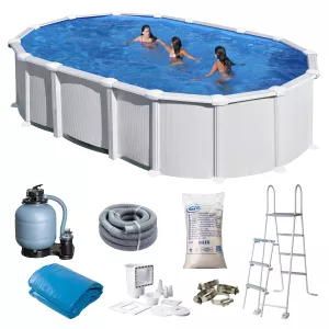 Swim & Fun Basic Pool Oval 610x375x132cm White