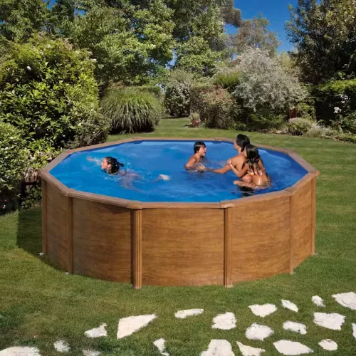 Swim & Fun Basic Pool Round 460x120cm Brown