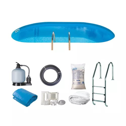 Swim & Fun Inground Pool Oval 800x400x120cm