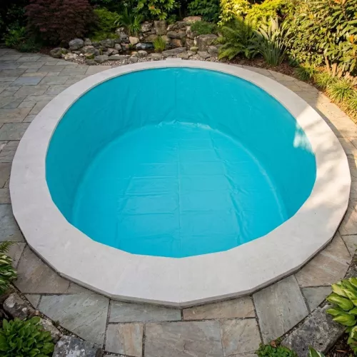 Swim & Fun Liner Hanging 0.75mm Poolliner For Inground Oval Pool 500x300x150cm