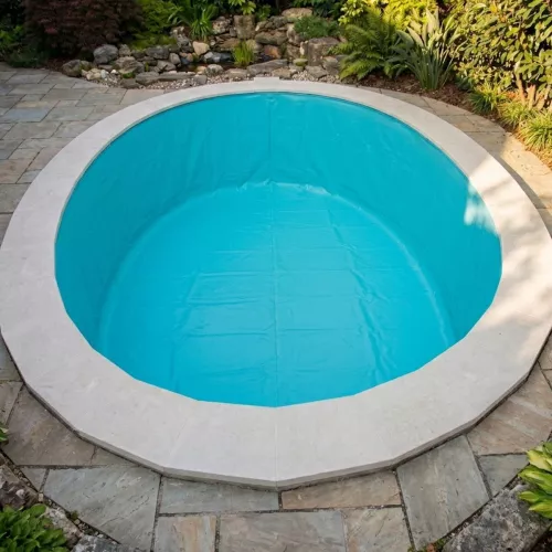 Swim & Fun Liner Hanging 0.75mm Poolliner For Inground Oval Pool 800x400x150cm
