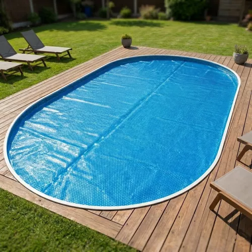 Swim & Fun Poolcover Summer 490x360cm 200μm For Oval Pool
