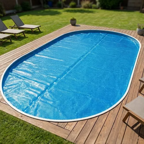 Swim & Fun Poolcover Summer 610x375cm 200μm For Oval Pool