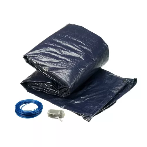 Swim & Fun Pool Cover Winter 490x360cm With Wire Lock